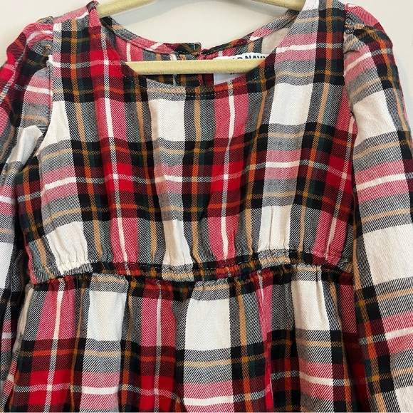 🌼 5/$25 Old Navy plaid soft tiered winter long sleeve dress 3T - Picture 4 of 8